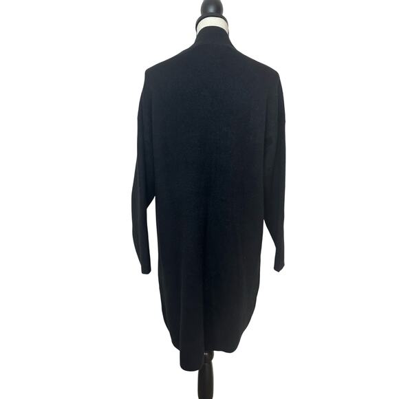 PINCH NWT Double Pocket Sweater Black Dress Women's Small Mock Neck - Picture 4 of 6